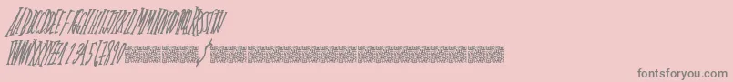 Oldentimes Font – Gray Fonts on Pink Background