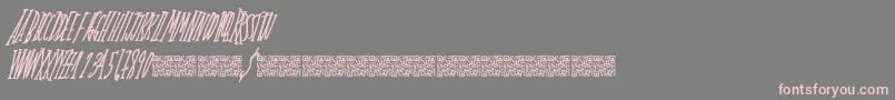 Oldentimes Font – Pink Fonts on Gray Background