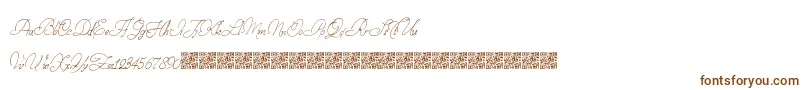 StampedEnvelopes Font – Brown Fonts on White Background