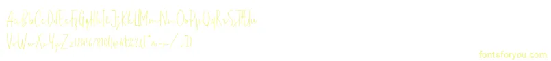 standard pilot demo-Schriftart – Gelbe Schriften