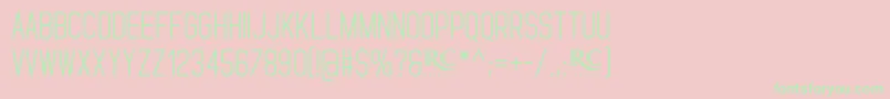 Standaris NonCommercial Font – Green Fonts on Pink Background