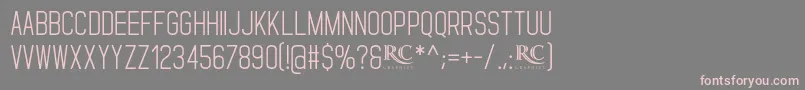 Standaris NonCommercial Font – Pink Fonts on Gray Background