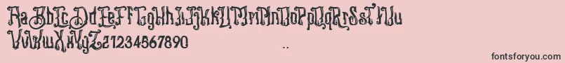 Stangbunder Font – Black Fonts on Pink Background