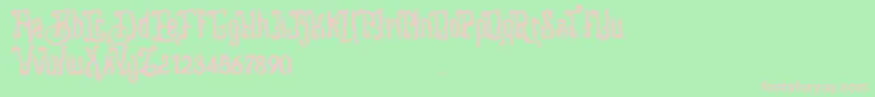 Stangbunder Font – Pink Fonts on Green Background