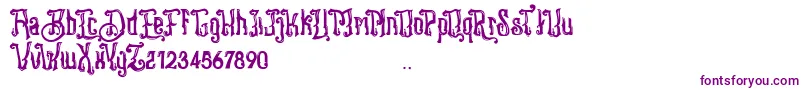 Stangbunder Font – Purple Fonts on White Background