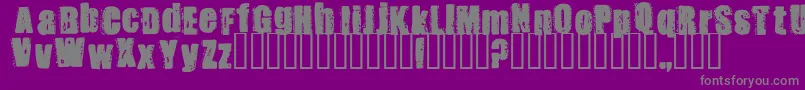 STANK    Font – Gray Fonts on Purple Background