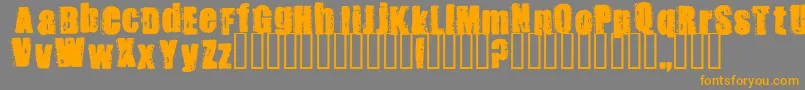 STANK    Font – Orange Fonts on Gray Background