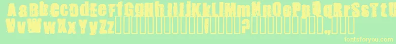 STANK    Font – Yellow Fonts on Green Background