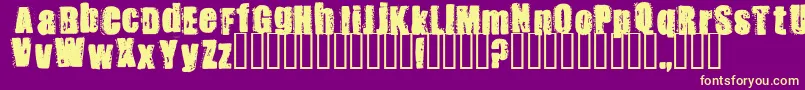 STANK    Font – Yellow Fonts on Purple Background