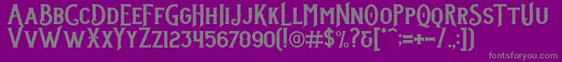 Stanley DEMO Font – Gray Fonts on Purple Background