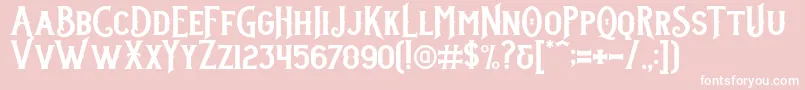 Stanley DEMO Font – White Fonts on Pink Background