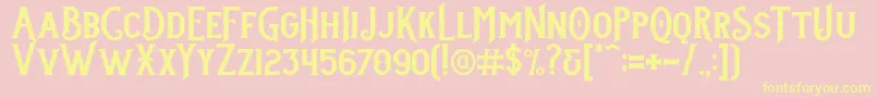 Stanley DEMO Font – Yellow Fonts on Pink Background