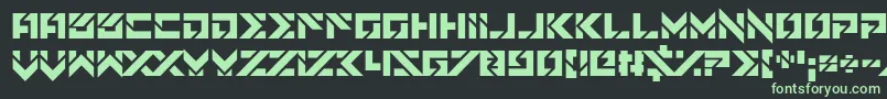 Star Doors Font – Green Fonts on Black Background
