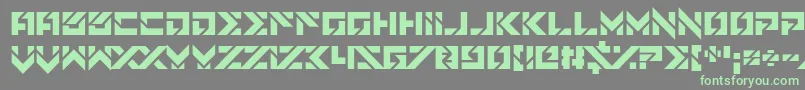Star Doors Font – Green Fonts on Gray Background