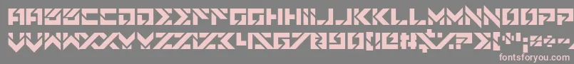 Star Doors Font – Pink Fonts on Gray Background