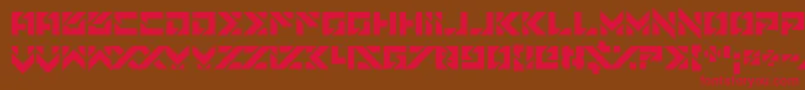 Star Doors Font – Red Fonts on Brown Background