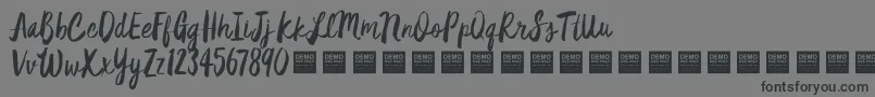 Star Dust   Demo Font – Black Fonts on Gray Background