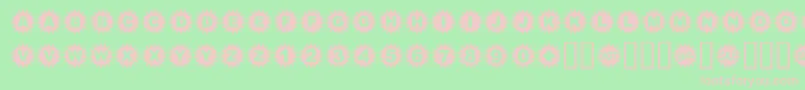 STARBATS Font – Pink Fonts on Green Background