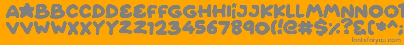 fuente Starborn – Fuentes Grises Sobre Fondo Naranja