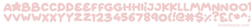 フォントStarborn – ピンクのフォント