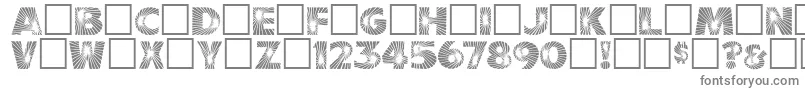 Starburst-Schriftart – Graue Schriften