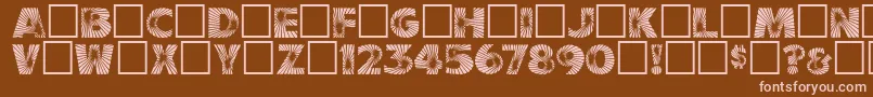 Шрифт Starburst – розовые шрифты на коричневом фоне