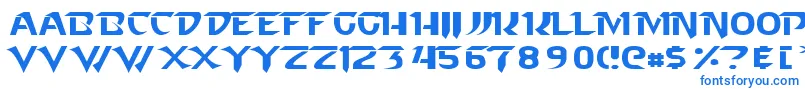 Starcraft Normal Font – Blue Fonts on White Background