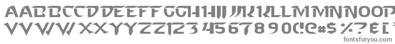 フォントStarcraft Normal – 白い背景に灰色の文字