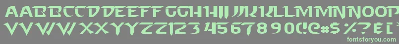 Starcraft Normal Font – Green Fonts on Gray Background