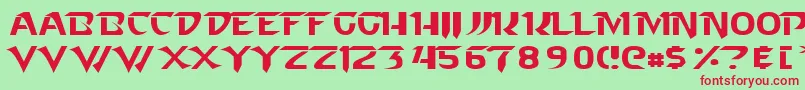 Starcraft Normal Font – Red Fonts on Green Background