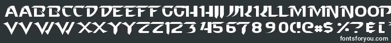 フォントStarcraft Normal – 白い文字