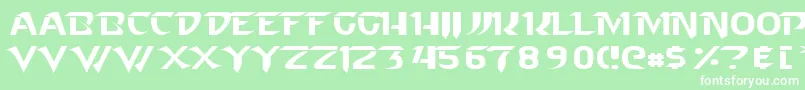 Starcraft Normal Font – White Fonts on Green Background