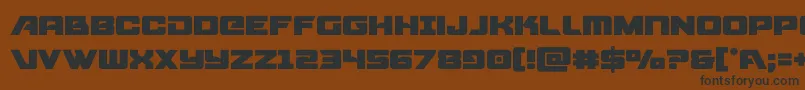 starcruiser Font – Black Fonts on Brown Background