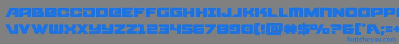 Шрифт starcruiser – синие шрифты на сером фоне