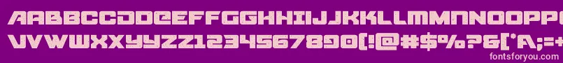 starcruiser Font – Pink Fonts on Purple Background