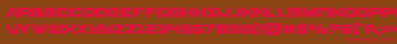 starcruiser Font – Red Fonts on Brown Background