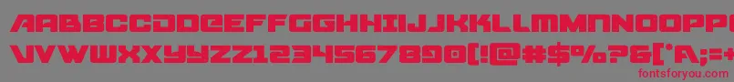 starcruiser Font – Red Fonts on Gray Background