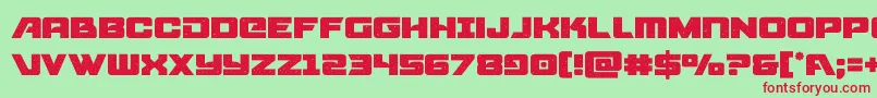 starcruiser Font – Red Fonts on Green Background