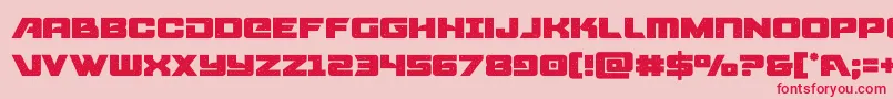 starcruiser Font – Red Fonts on Pink Background