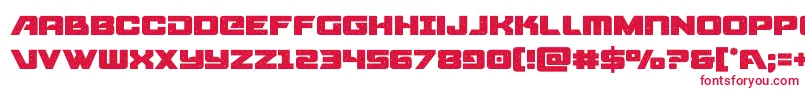 starcruiser Font – Red Fonts on White Background