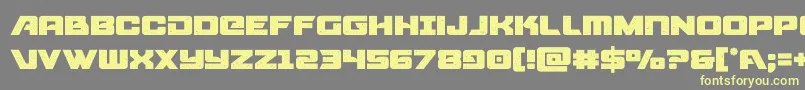 starcruiser Font – Yellow Fonts on Gray Background