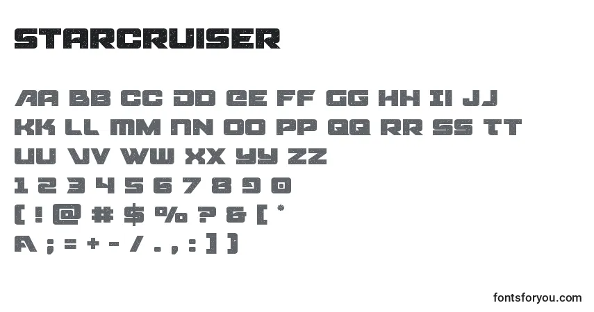 Schriftart Starcruiser (141833) – Alphabet, Zahlen, spezielle Symbole