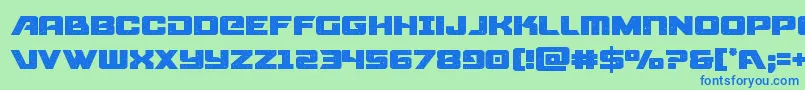 starcruiser Font – Blue Fonts on Green Background