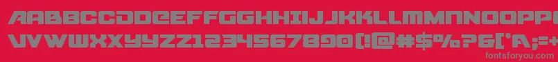 starcruiser Font – Gray Fonts on Red Background