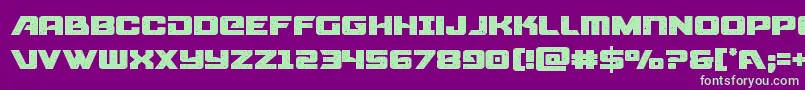 starcruiser Font – Green Fonts on Purple Background