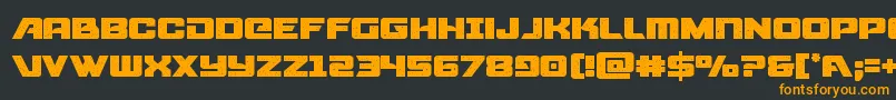 starcruiser Font – Orange Fonts on Black Background