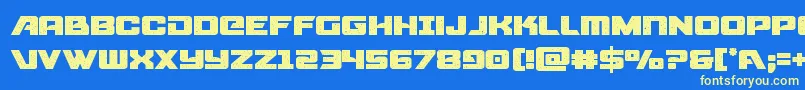 starcruiser Font – Yellow Fonts on Blue Background