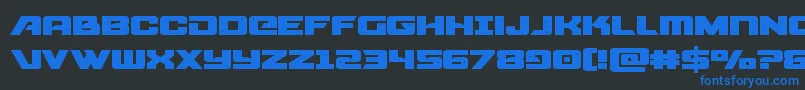 starcruiserexpand Font – Blue Fonts on Black Background