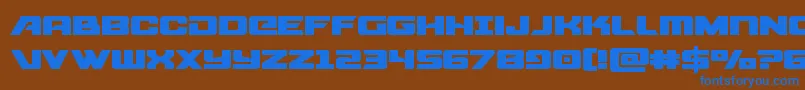 starcruiserexpand Font – Blue Fonts on Brown Background