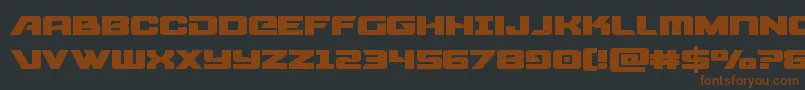 starcruiserexpand Font – Brown Fonts on Black Background